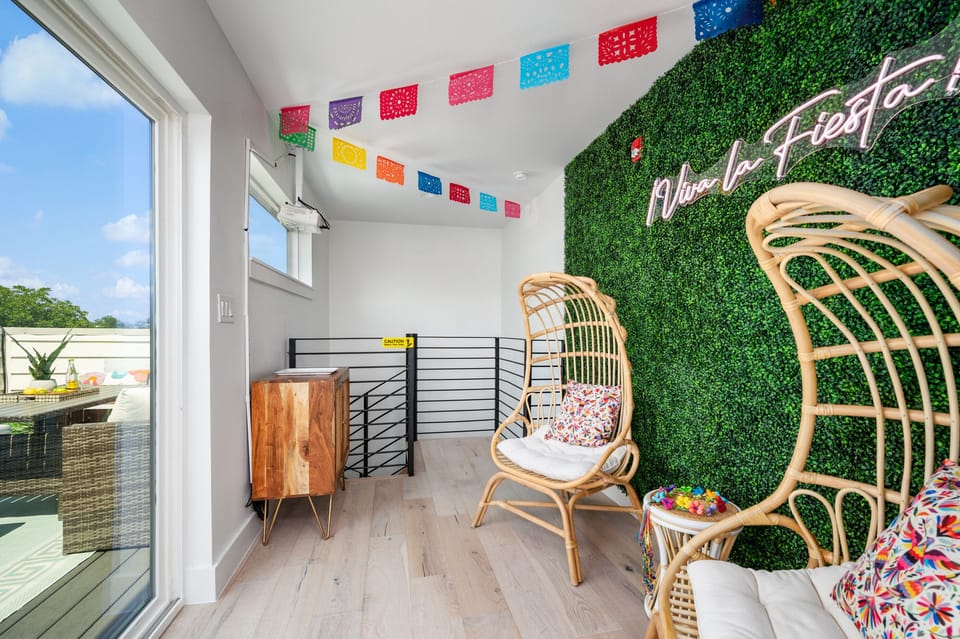 Insta-worthy rooftop wet bar that inspires the viva la fiesta lifestyle! 