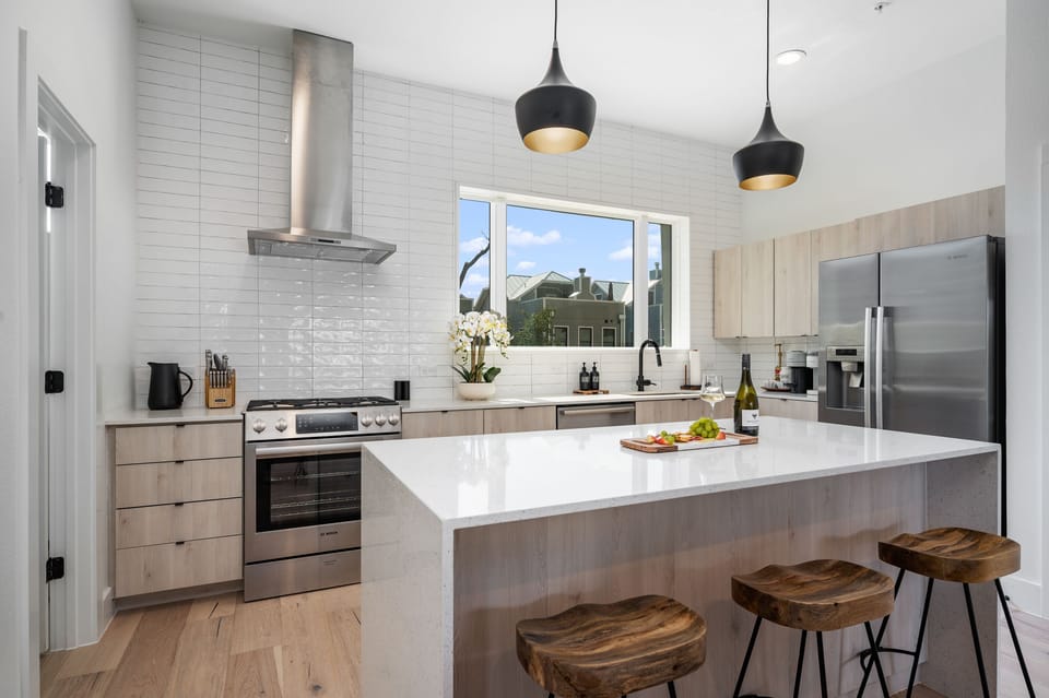 Entertainer's delight in this open kitchen with extra room for dining.