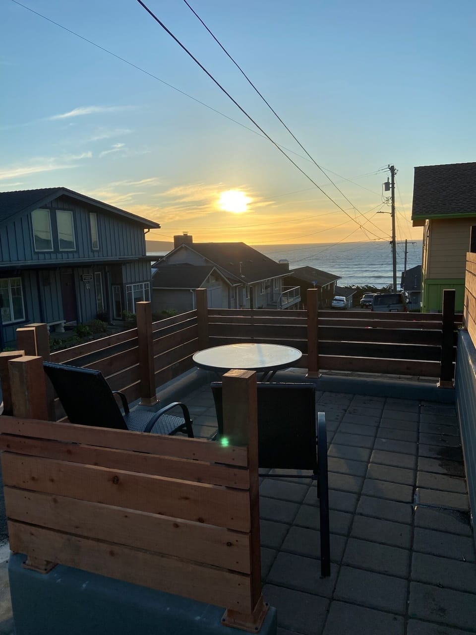 View from the lower patio.
