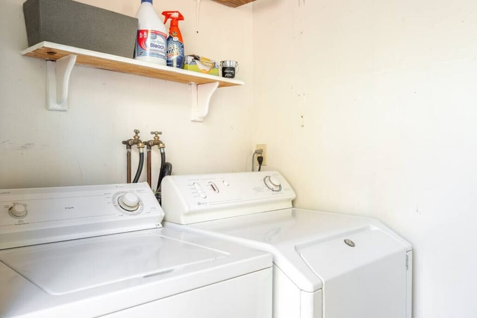 Laundry room in the back of the house.