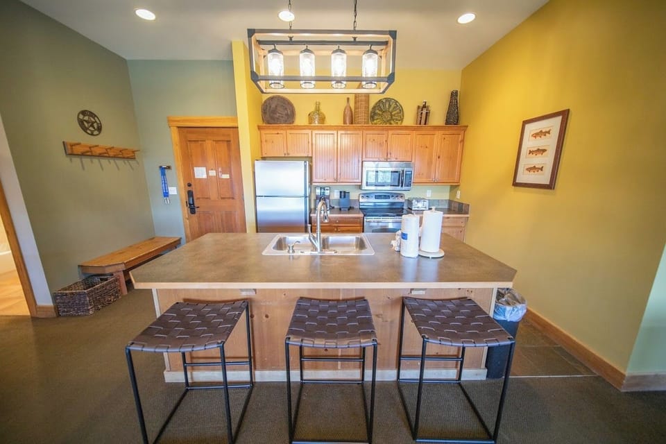 Convenient bar stool seating