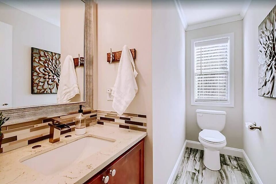 Main floor guest bathroom.