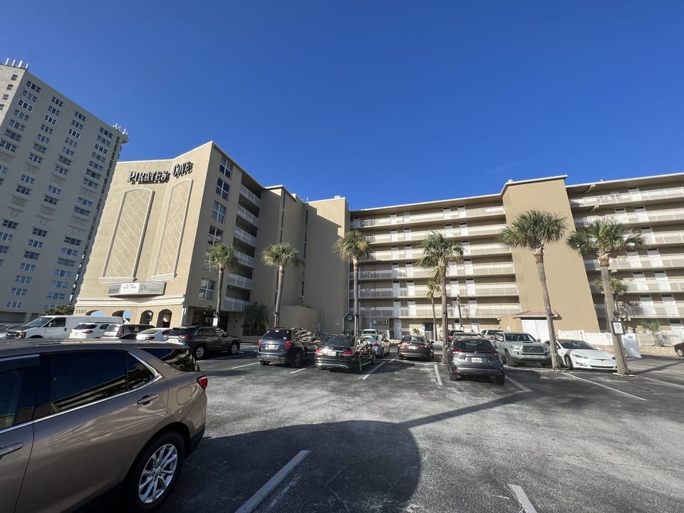 Front of Pirates Cove Building