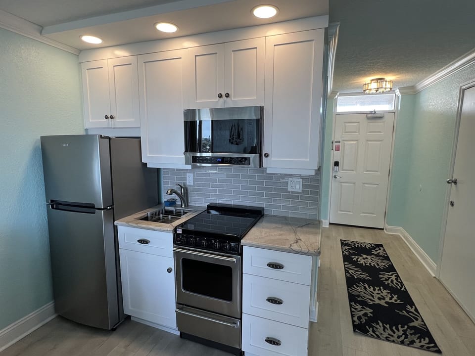 Remodeled kitchen with mini oven