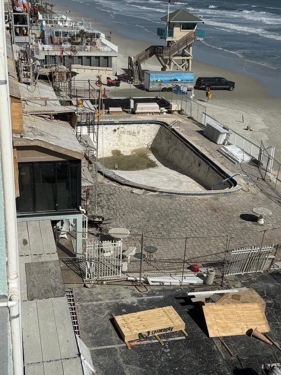 New pool under construction, coming soon!