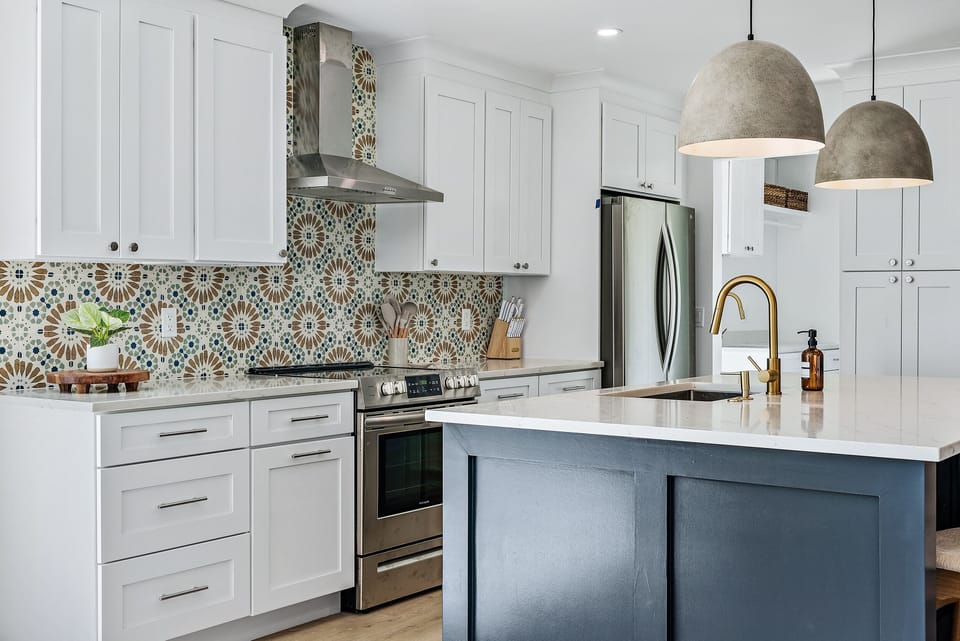 Make memories with friends and family as you gather around the kitchen island.