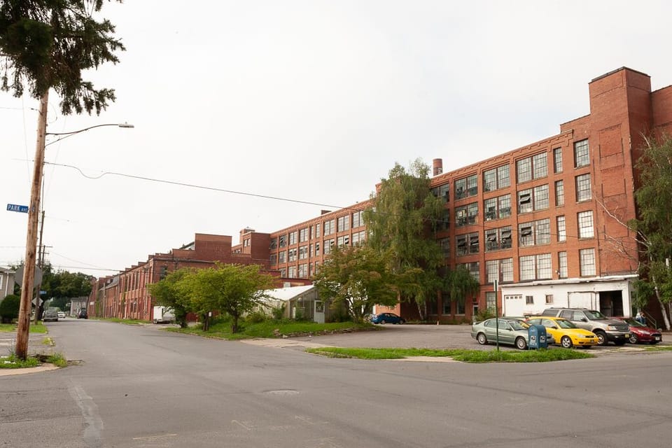 The Park Ave side of the building