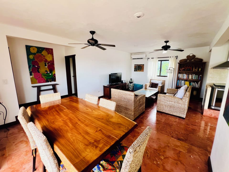 Dinning area and living room area