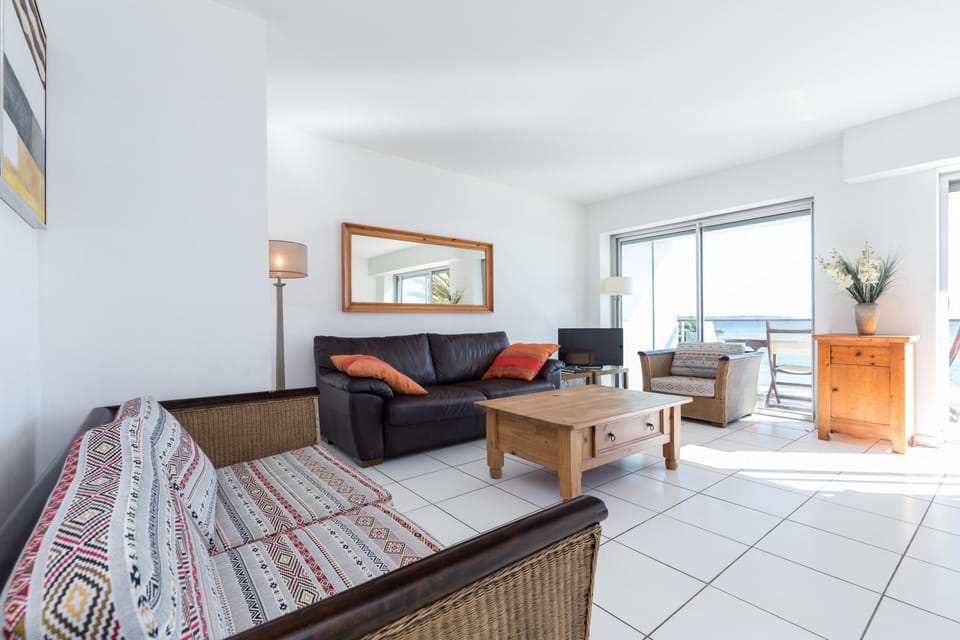 A view across the living area