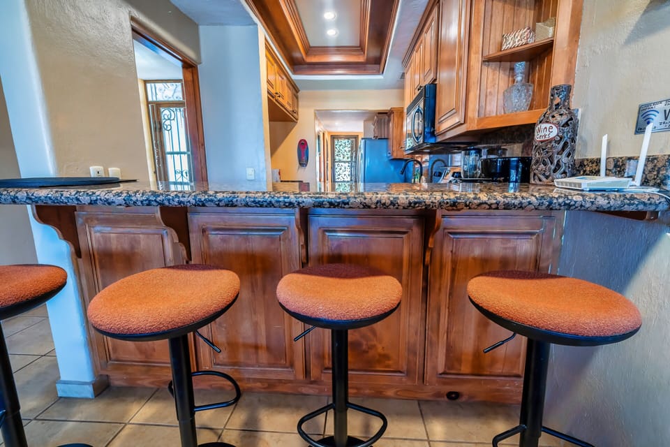 Extra bar seating for guests