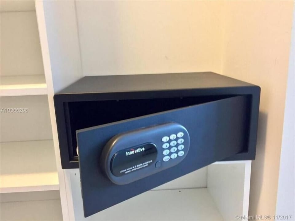 Safe within the suite.
