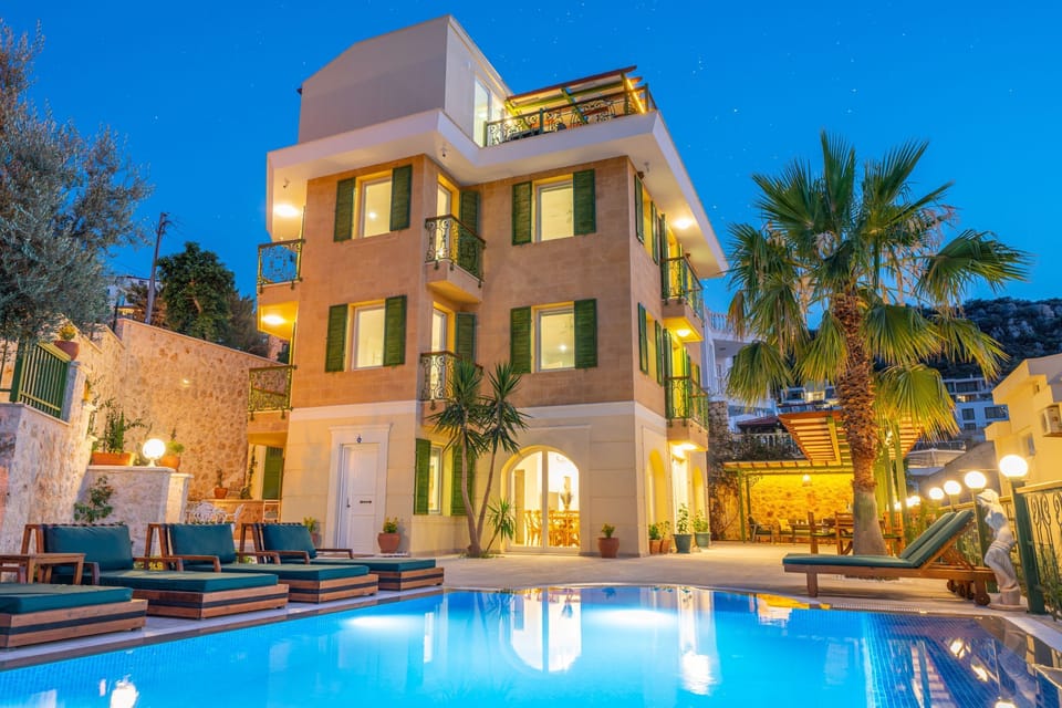 View ftom the pool of Villa Grande Kalkan