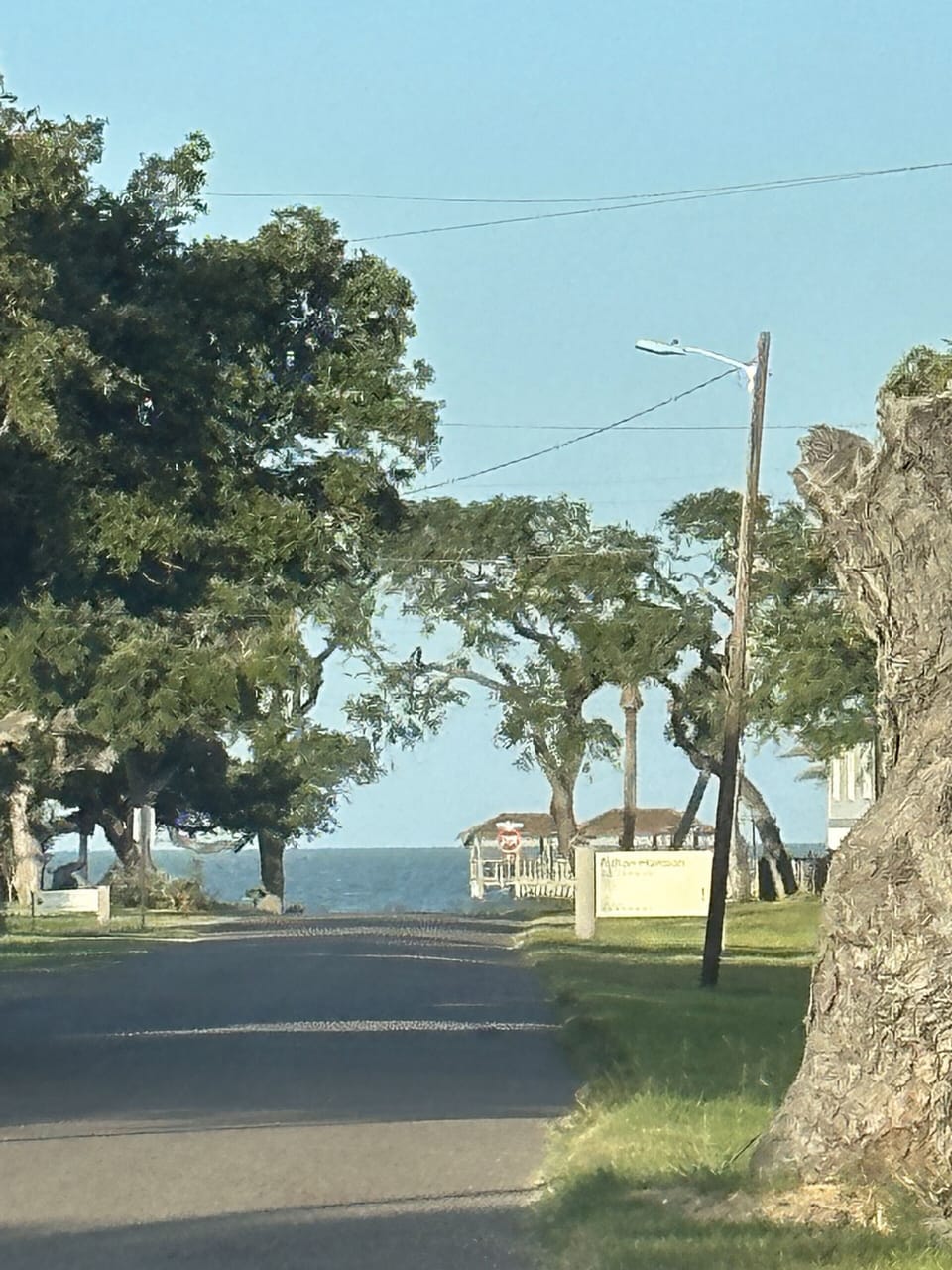 Corner of Fourth St looking at the water. 
