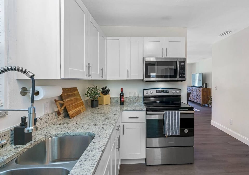 Our wonderful kitchen and dining area is very spacious and pleasant