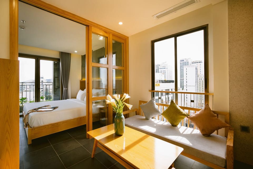 1 Bed Room | Living area | 60-inch Smart TV with digital channels, TV, Netflix