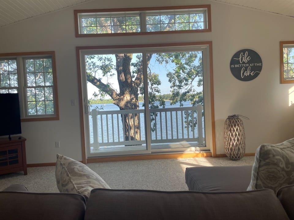Upstairs living area