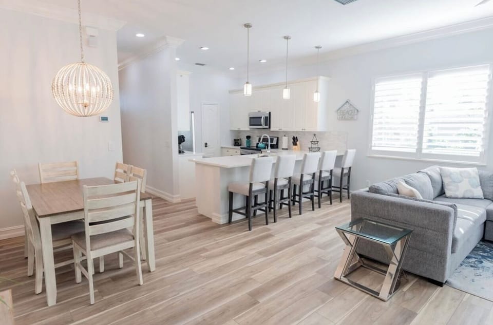Dining area and kitchen