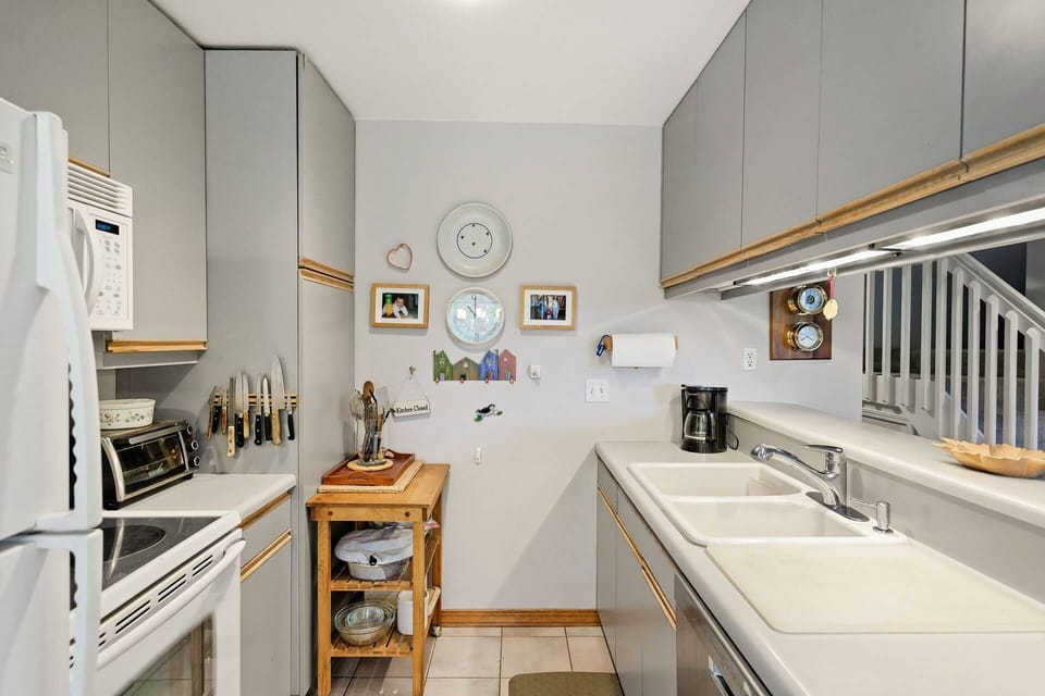 The kitchen in this home is fully stocked so you can prepare great meals for your group during your stay.