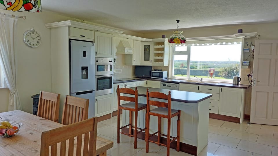 Microwave, electric kettle, highchair