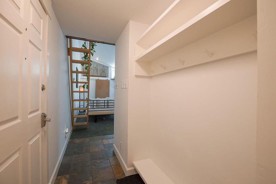 Entryway with ample room for gear