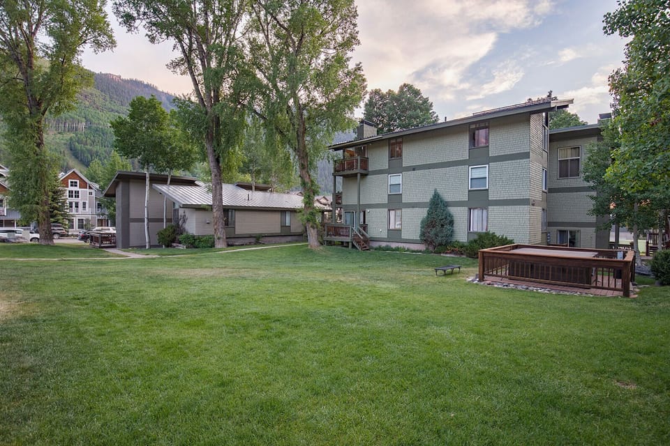 Green spaces throughout property