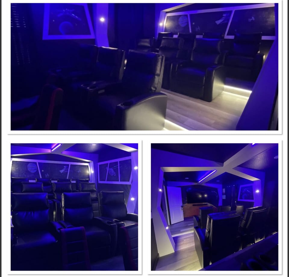Jedi's will love the leather recliners in our home theater (1)