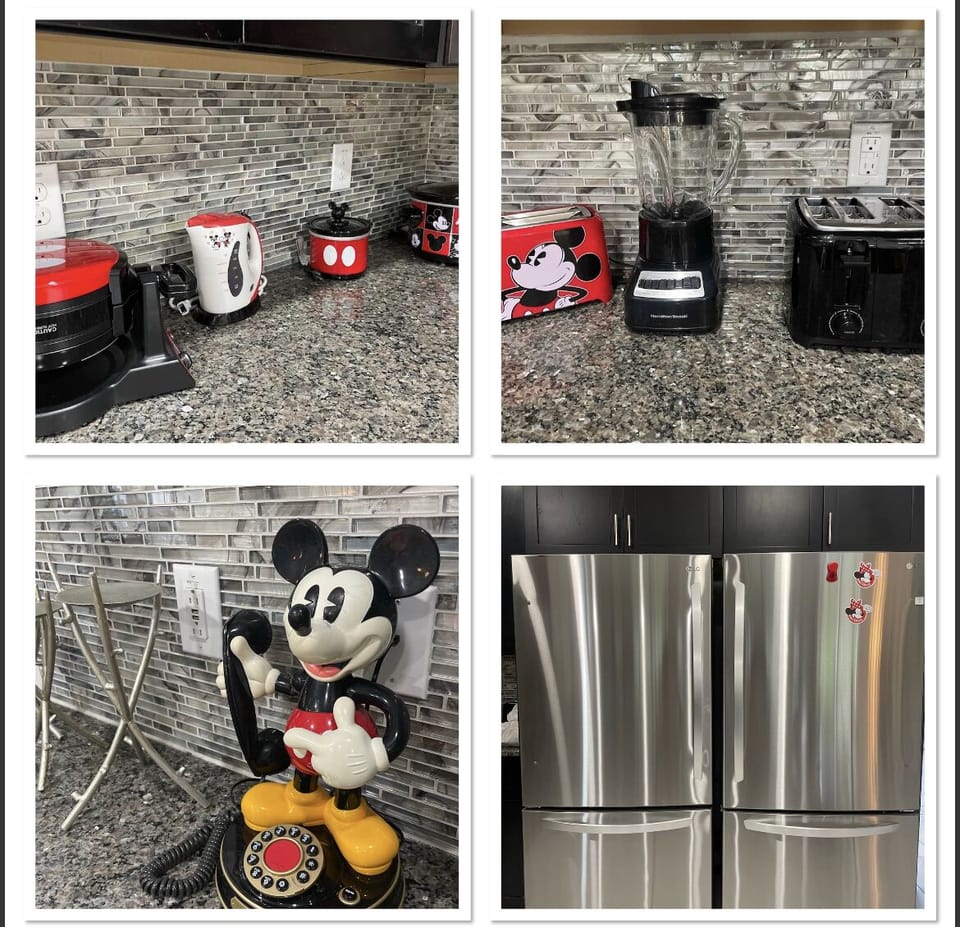 Our double refrigerator kitchen has everything you need 