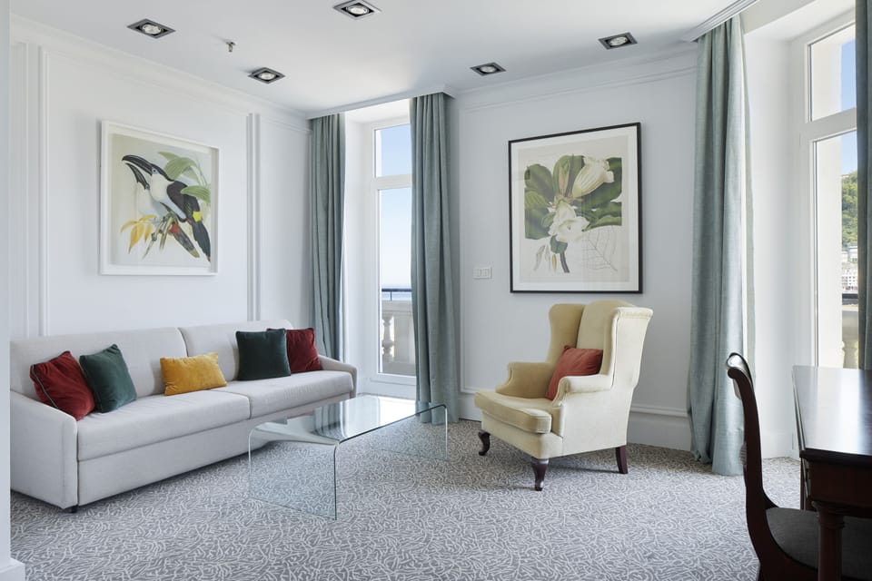 Junior Suite, Balcony, Sea View | Living area | Flat-screen TV