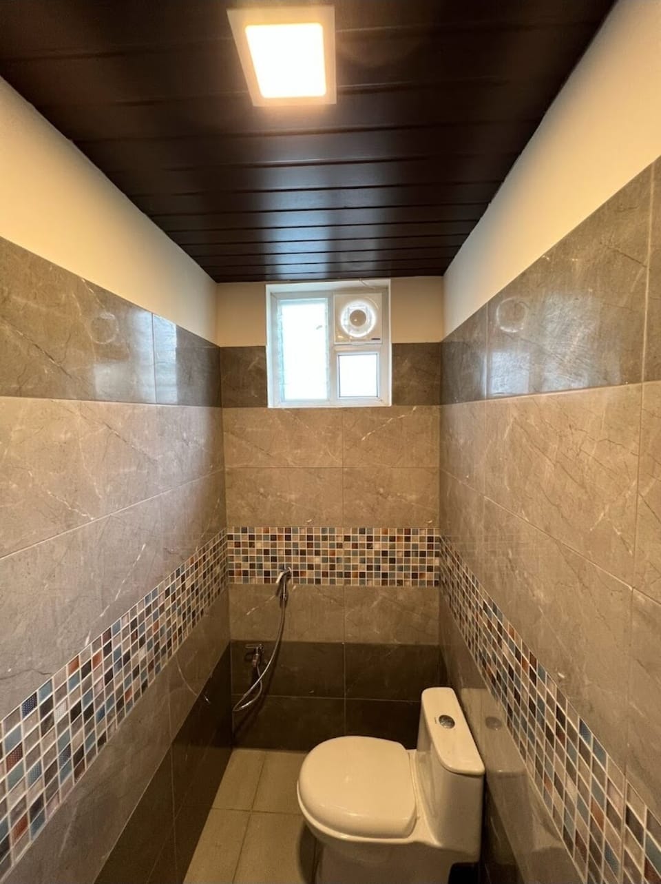 Shower, slippers, towels