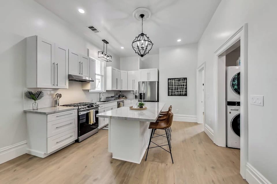 Main house kitchen with eat at counter