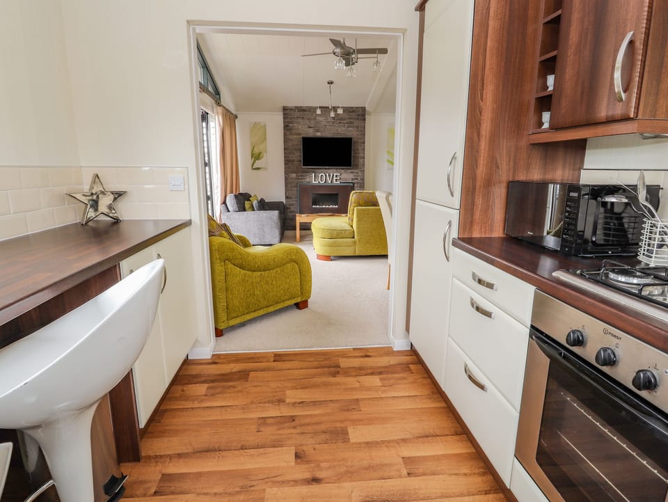 Fridge, dishwasher, electric kettle, toaster