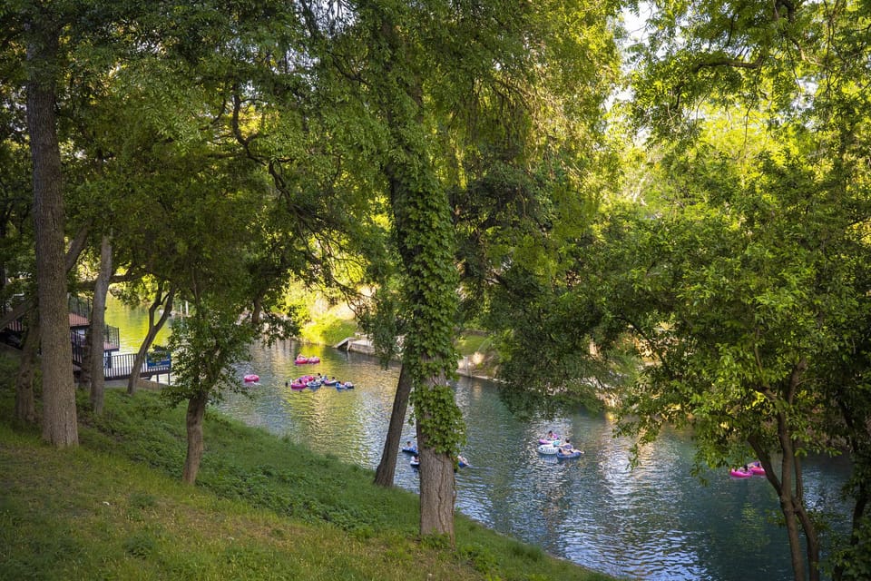 Just a Float away from the Last Public Exit on the Comal River.