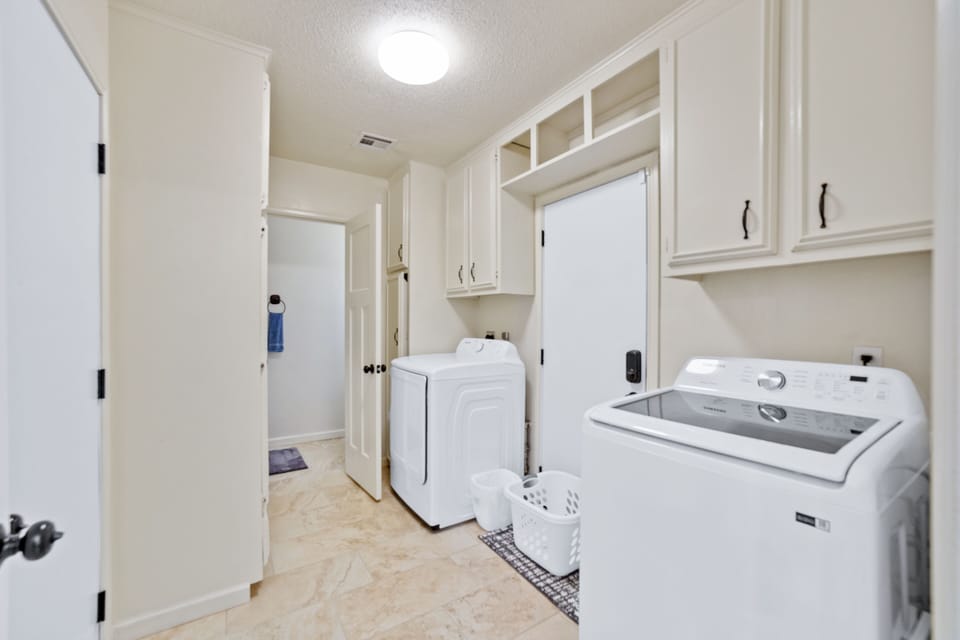 Laundry room and half bathroom