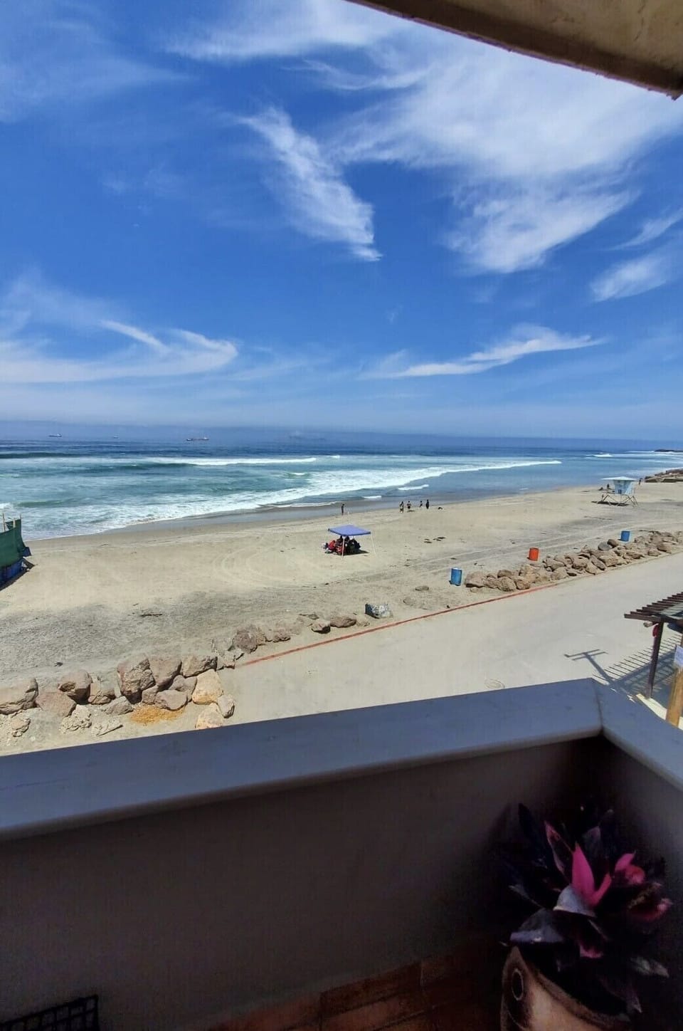 View from bedroom balcony 