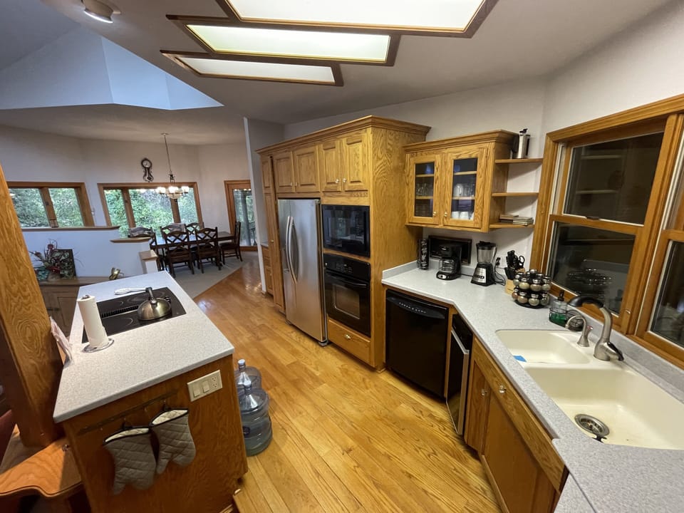 Fully stocked kitchen for easy home cooked meals