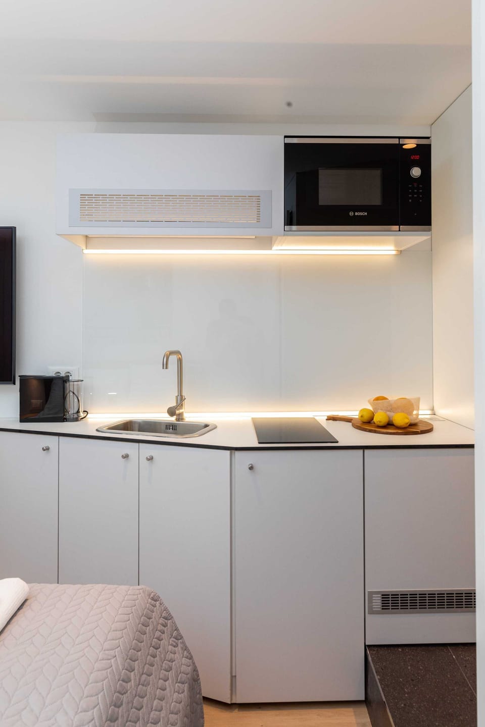 Studio (Studio Apartment) | Private kitchen | Fridge