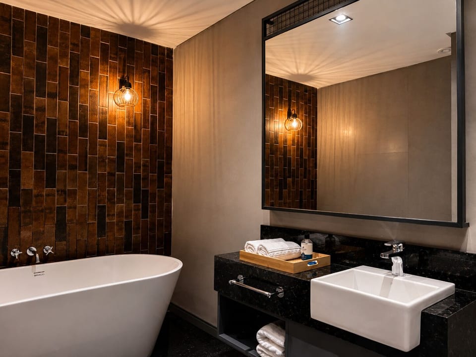 Superior Studio Suite | Bathroom | Free toiletries, hair dryer, towels, soap