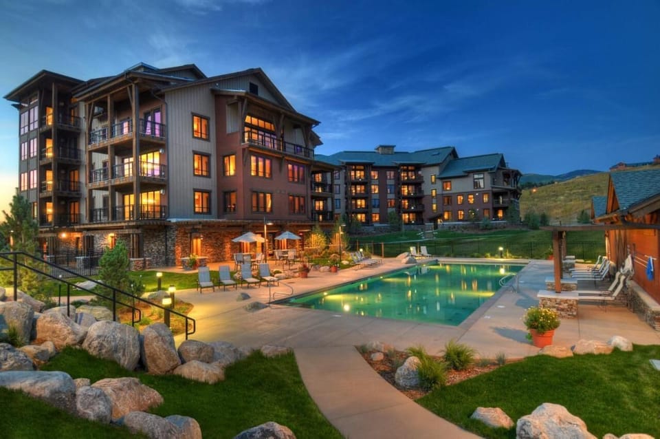 Outdoor Heated Saline Pool located at nearby Trailhead Lodge