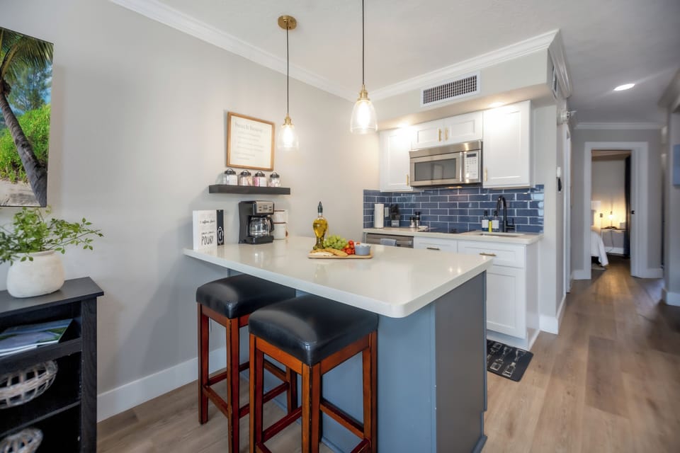 Fully equipped kitchen with all necessary appliances