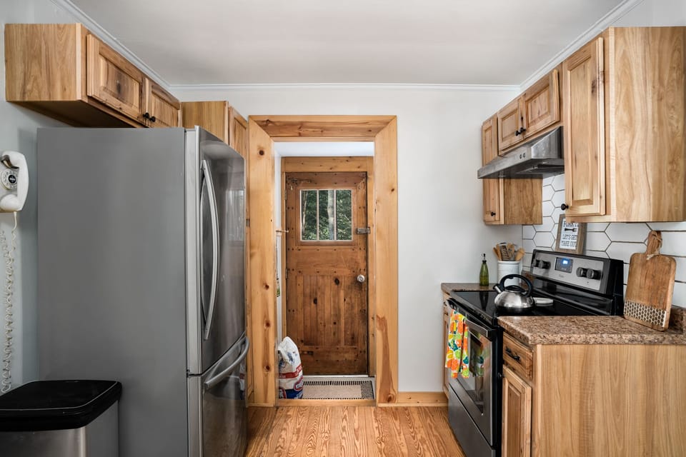 Fully equipped kitchen for a home cooked meal