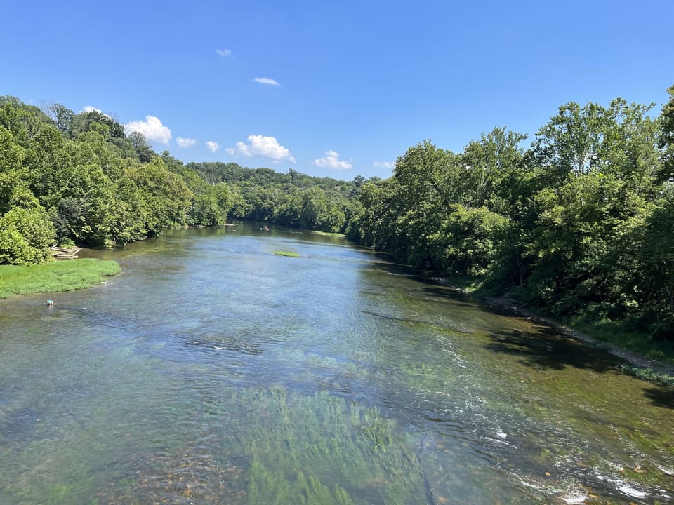 Shenandoah river access is 0.6 miles from cabin