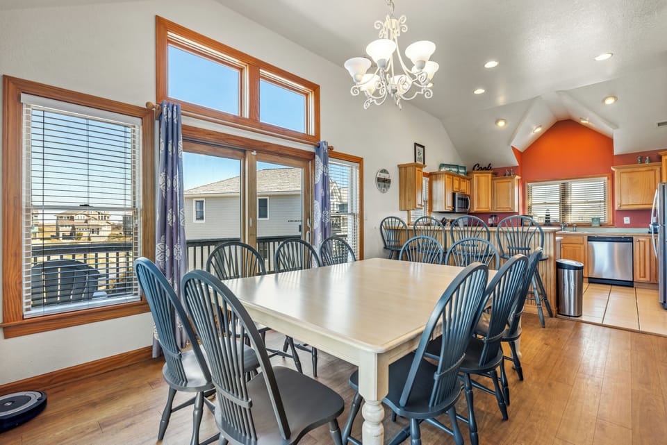 OW13: Our Happy Place | TL Dining Area, seating for 10, deck access