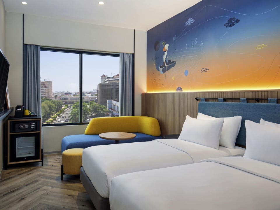 In-room safe, desk, blackout drapes, iron/ironing board