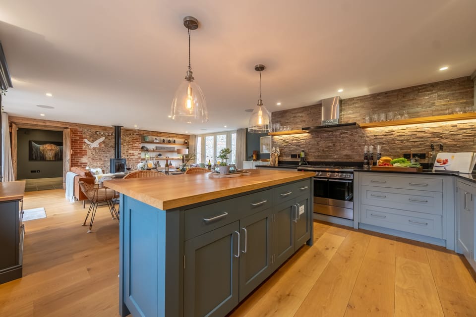 Ground floor: Contemporary kitchen with stylish touches