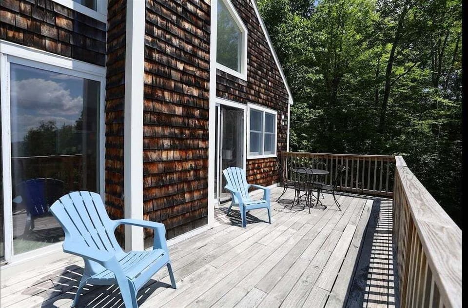 Large Open Deck with Gorgeous Mountain Views at Pet Friendly Waterville Estates Home