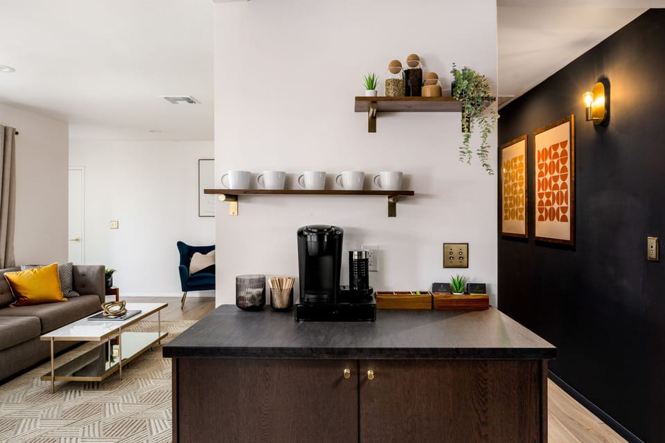 Coffee Bar In Kitchen
