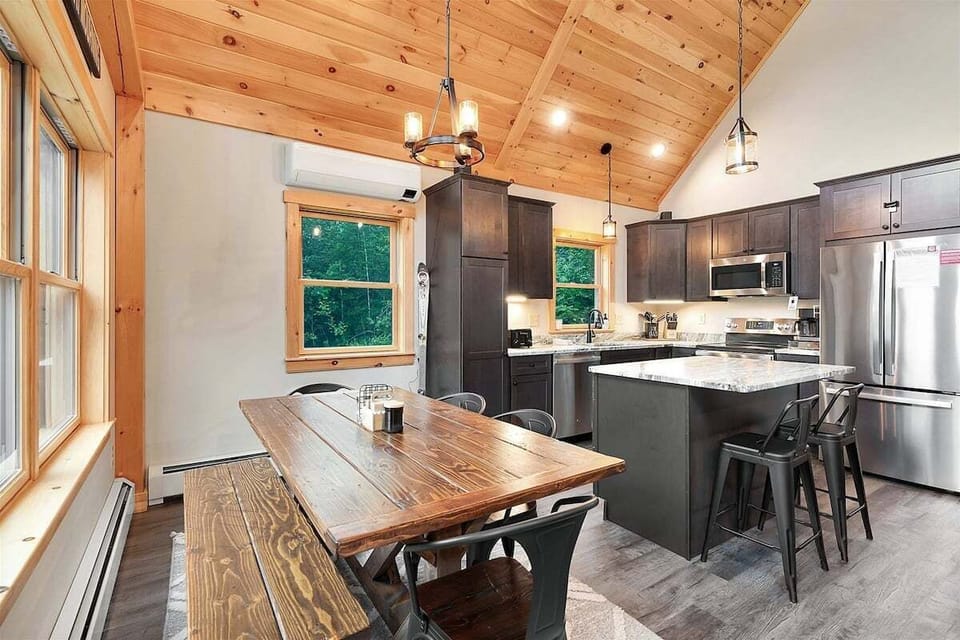 Dining and kitchen area