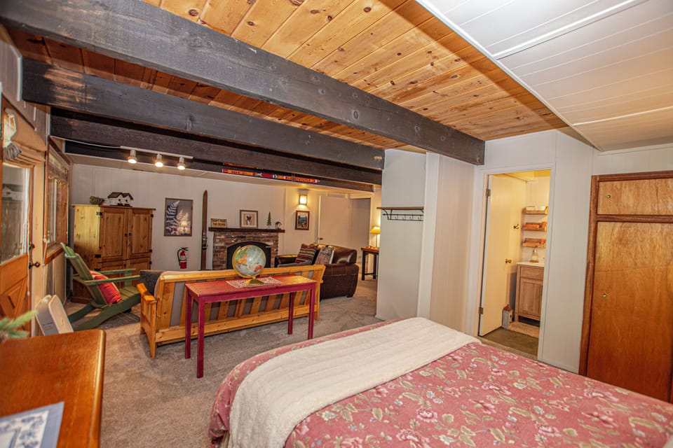 Alpine Welcome - Lower Level Bedroom 4 Living Area and Bathroom