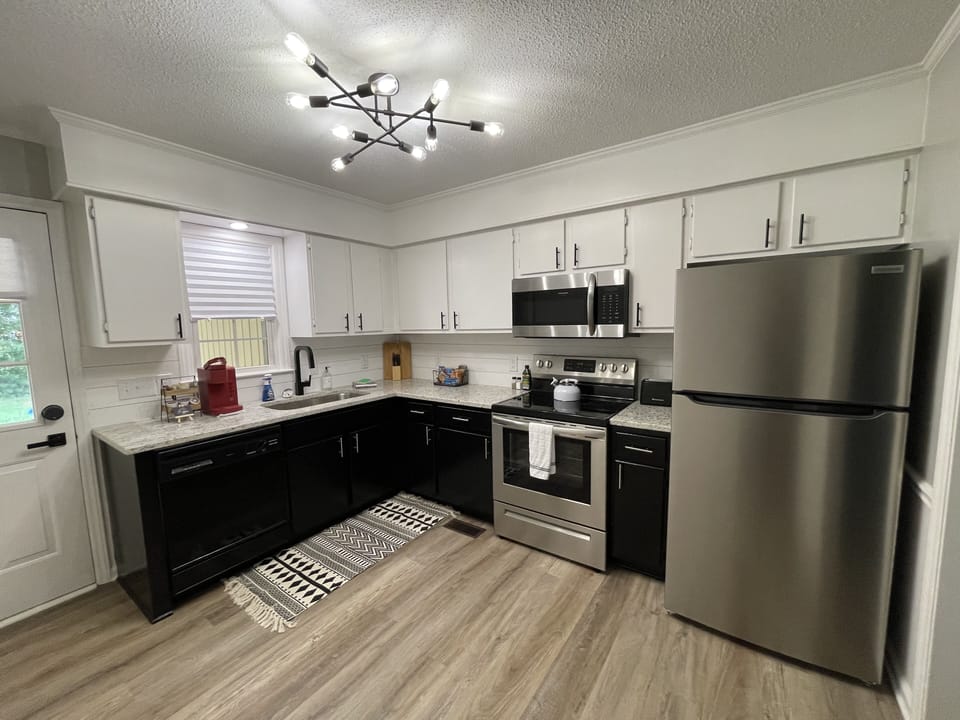 Kitchen stocked and ready to make a family meal!