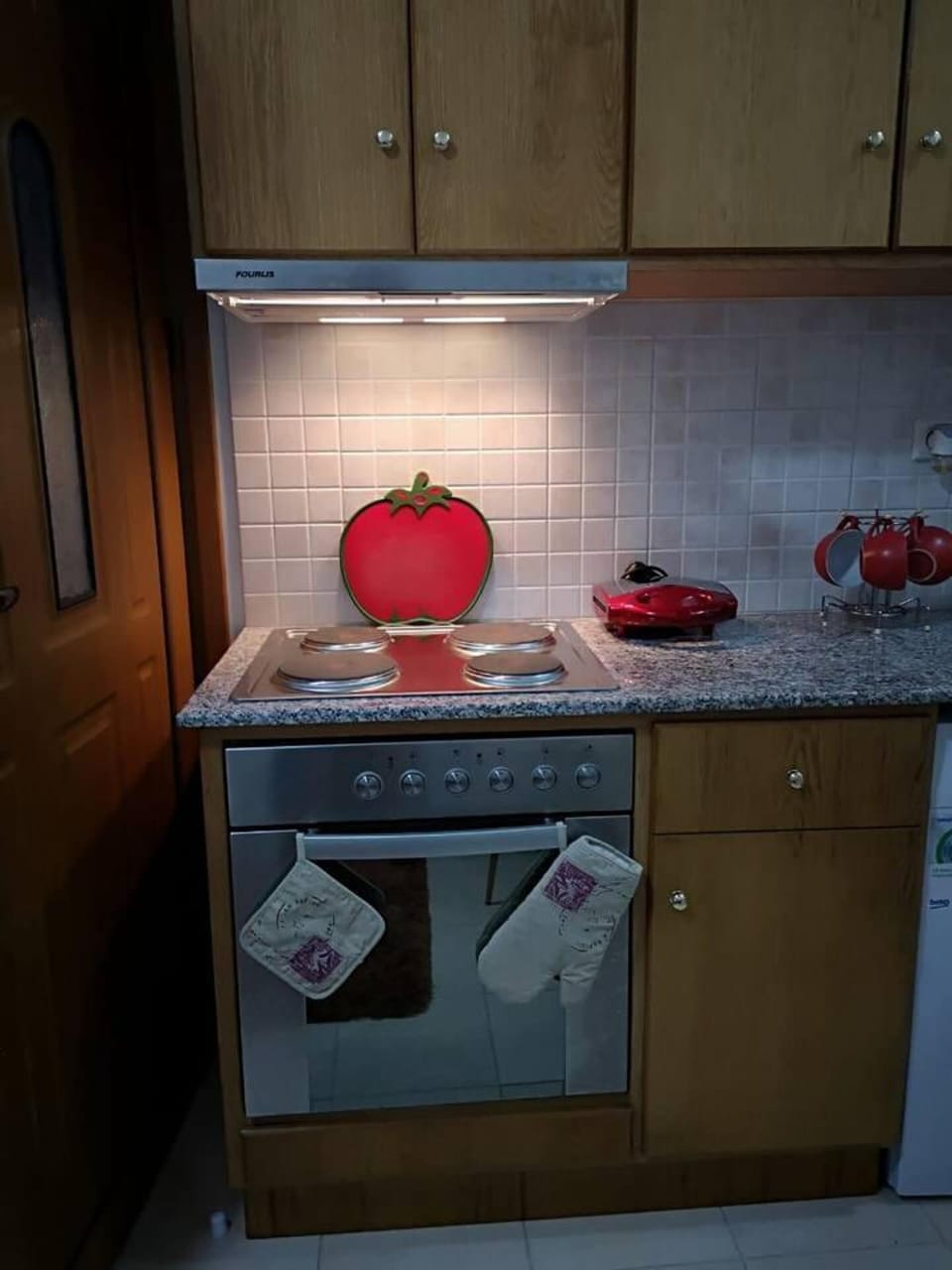 Apartment | Private kitchen | Fridge, microwave, oven, stovetop